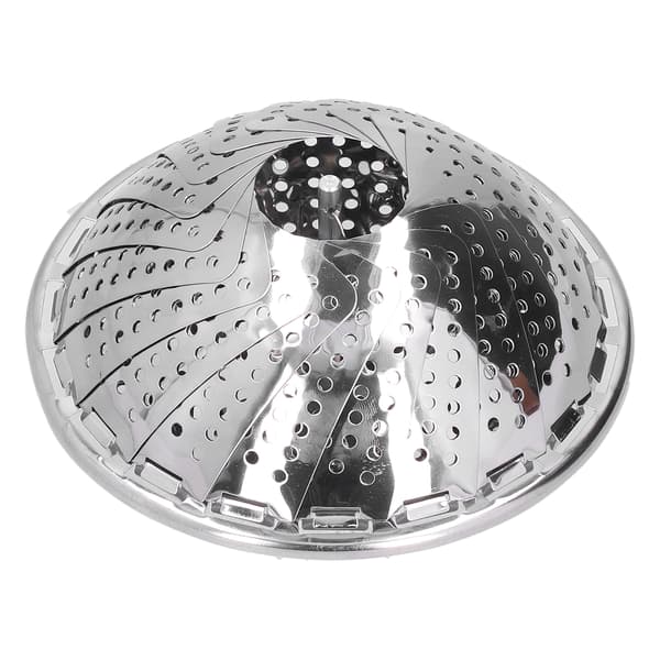 Dampkurv i rustfrit stål 28 cm diameter udtrækkelig foldbar dampstativ til hjemmet