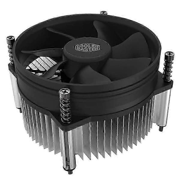 Master I50 CPU 92mm støjsvag køleventilator med køleplade til Socket LGA 1150 1151 1155 1156 CPU Rad black   silver