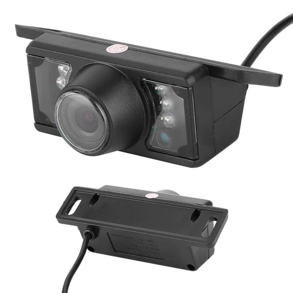 Bil ryggekamera 7LED nattsyn CCD vanntett kort plate reverserende parkeringsmonitor universell