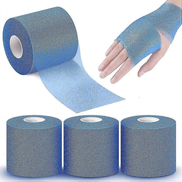 3 stk. Atletisk Forbindingstape til Sport, Forbindingstape 7 cm x 27 meter blue