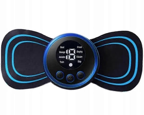 Elektrostimuleringsmassageapparat til nakke, mavemuskler, EMS, 8 tilstande, USB