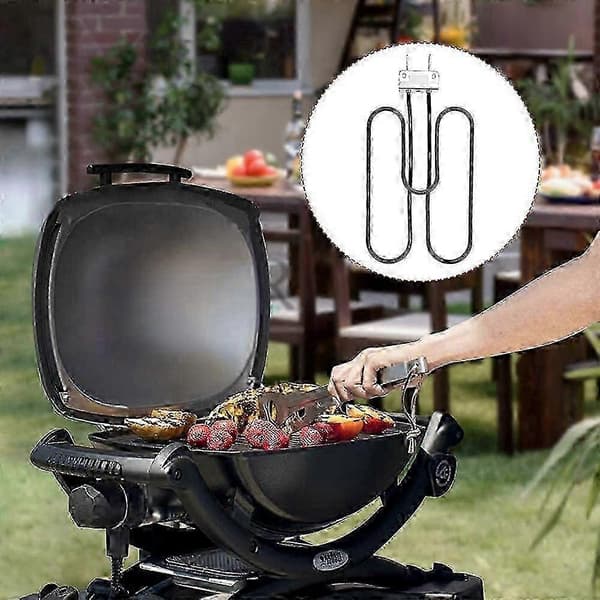 Weber Q1400 Q140 Elektrisk Grill Varmerør Erstatning, EU Plug Grill Element