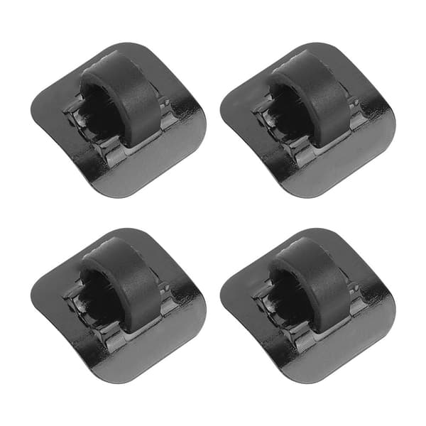 CANSUCC 4 st Cykelbromskabelrör Guide Växeladapter Cykelram C Spänne Svart
