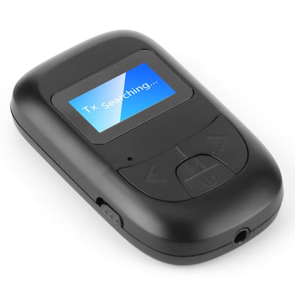 Bluetooth 5.0 Audio Adapter Trådløs Sender Mottaker for Bil PC Høyttaler 3.5mm LCD-skjerm