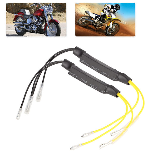 Motorsykkel LED Blinklys Dekoder 21W Motstand Par