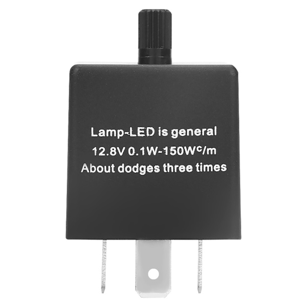 CF13 KT 3-pins justerbart LED-blinkrelé for blinklys Hyper Flash Fix