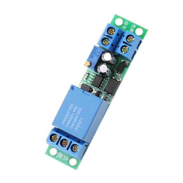 DC12V Justerbar Signal Trigger Stäng Av Fördröjning Timer Relä Modul