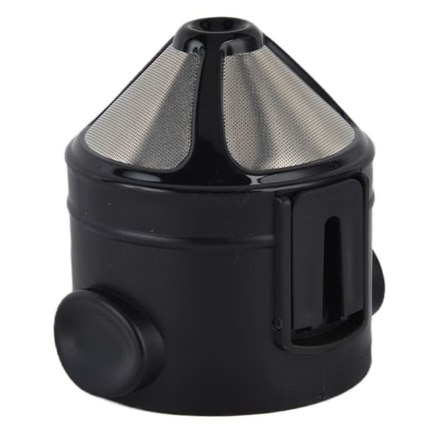 Bærbar Genanvendelig Kaffebrygger i Rustfrit Stål med Dobbelt Mesh Filter