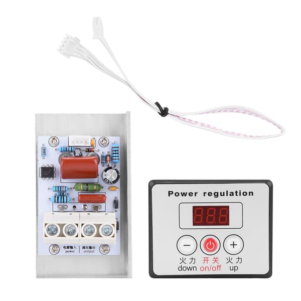 10000W SCR Digital Spenningsregulator Hastighetskontroll Dimmer Termostat AC 220V