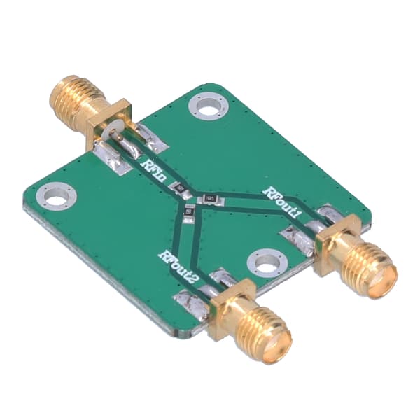 Resistans Power Splitter Modul Holdbar DC‑5G 6dB 1 til 2 RF Mikrobølge Distributor Divider til Radiofrekvens