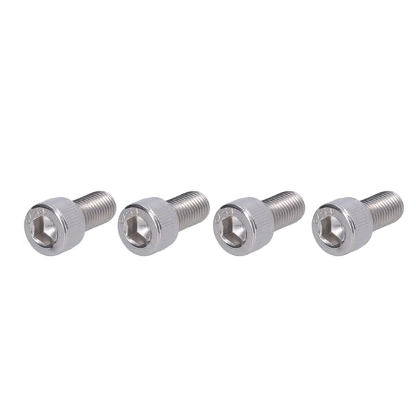 4 stk. M10x20 A2 Rustfrit Stål Sekskantbolt Socket Cap Skrue 1,25 mm Fin Stigning Fastgørelseshardware