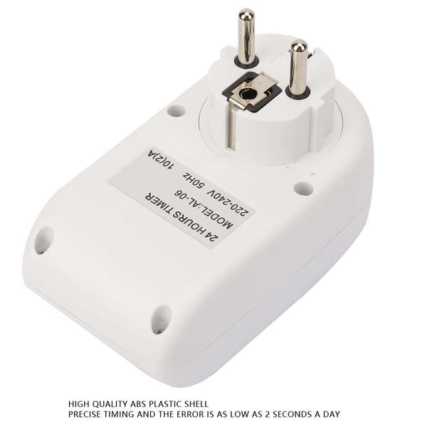Digital Display EU-stik Programmerbar Præcis Energibesparende Stikkontakt Timer 220V