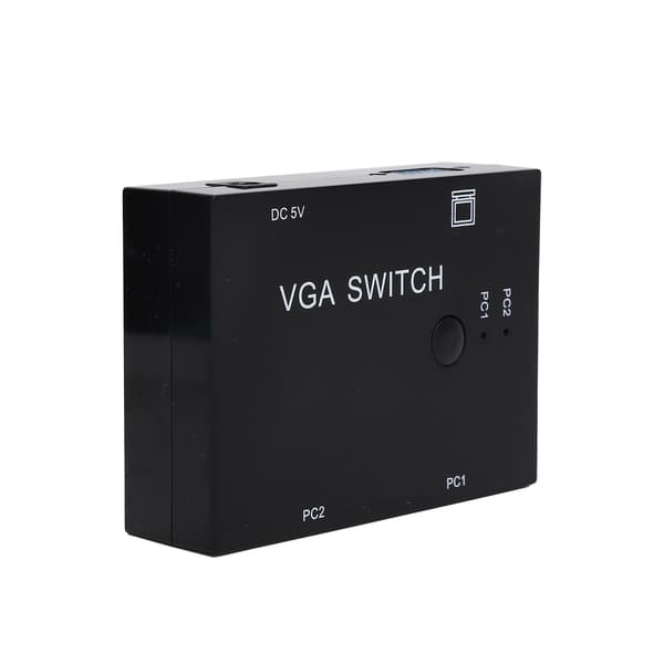 VGA Switcher 2 Input 1 Output Multi Computer Host Converter 2 Værter 1 Skærm