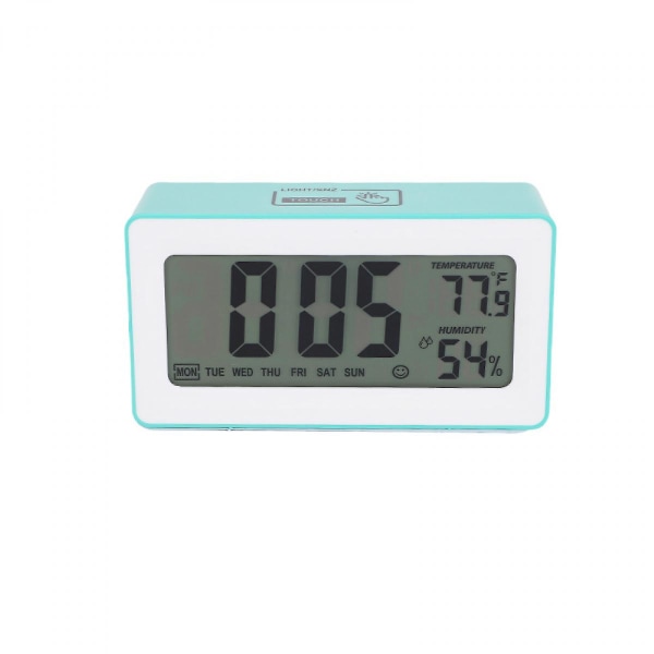 5 tums smart LCD elektronisk klocka Desktop med väckarklocka Lysande lazy elektronisk klocka Multifunktionell fast klocka Grön