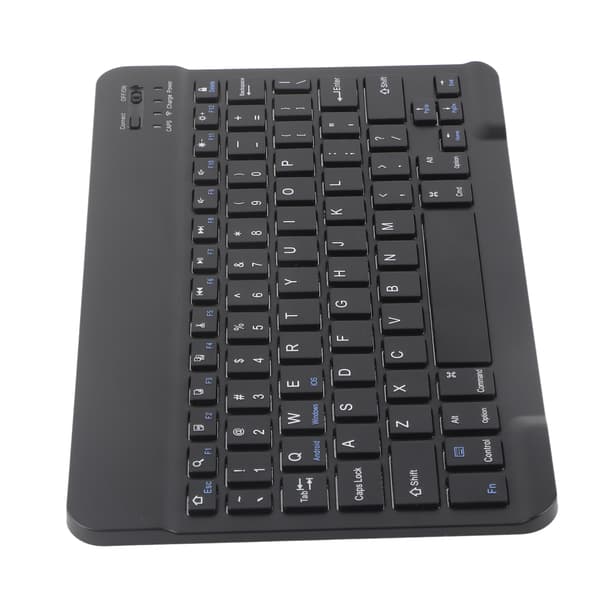 Trådløst Bluetooth-tastatur 10 tommer Letvægts UltraWide Kompatibel Android iOS Windows Sort