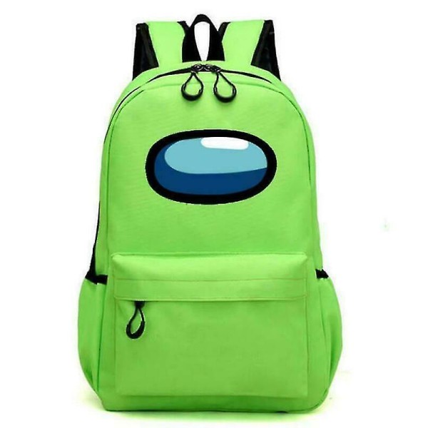 Among Us Game Shoulder Backpack With Chain Bag Reseryggsäck-grön green