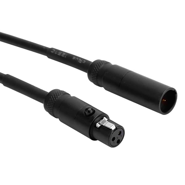3-Pin Mini XLR Han til Hun Audio Kabel til Camcorder DSLR Kamera Mikrofon 2M