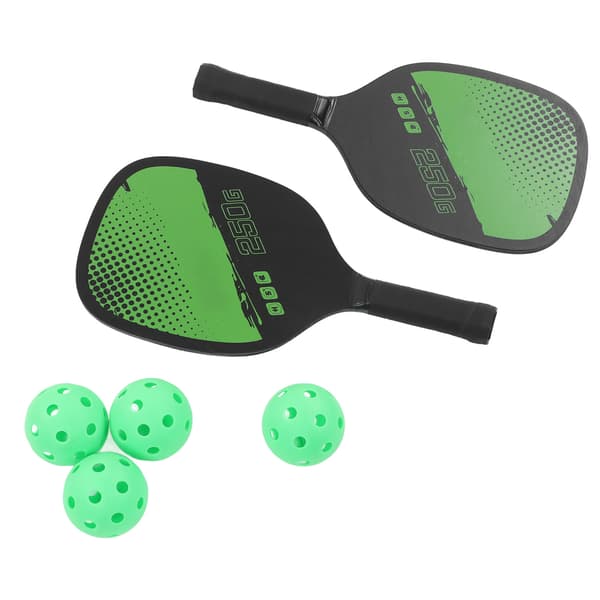Bærbart Pickleball Sæt 2 Bat 4 Bolde Opbevaringstaske Udendørs Sport