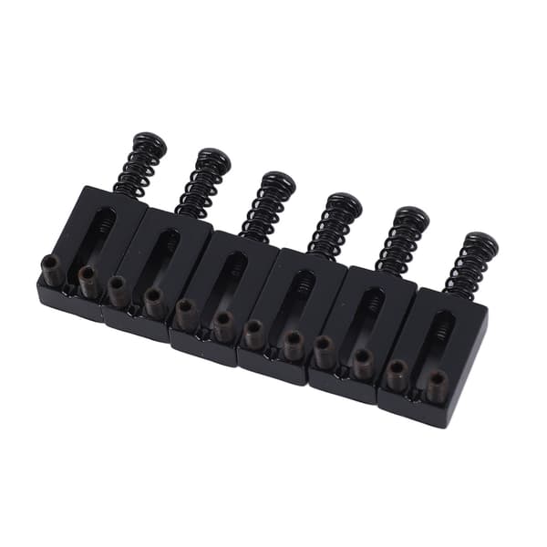 6 st elgitarrstall sadel standard zinklegering gitarr tremolo stall rullsadel för ersättning svart