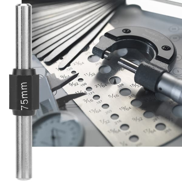 Utvendig mikrometer i rustfritt stål Standard kalibreringsblokkstang (75 mm)