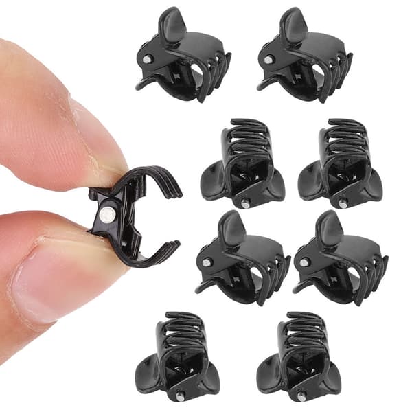 Sorte Mini Plastik Clips - Sæt med 100 | Hårtilbehør til Tøj og Frisurer