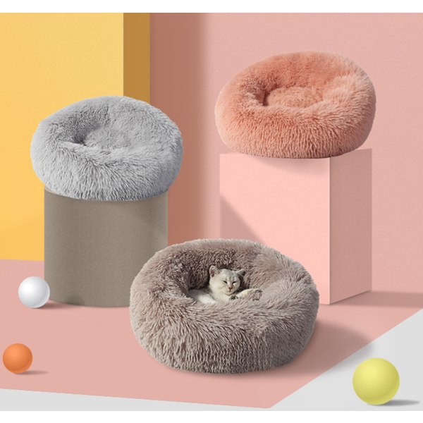 Lemmikkien kalusteet Lemmikkipeitto Pyöreä Pehmo Pet Bed Halkaisija 40 Pinkki