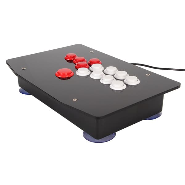 USB 2.0 Arkade Fight Stick med 5 retningsknapper og 8 store handlingsknapper