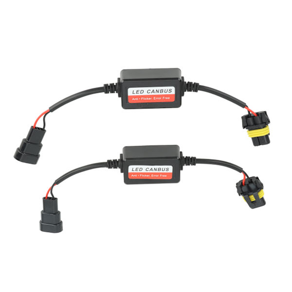 2 stk. Hodelyktdekoder 12V 4A Feilkodekanseller for 9005 9006 9012 LED-hodelykt tåkelys