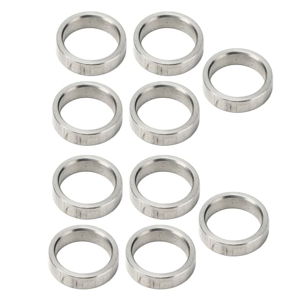 10 stk. 15 mm OD 12 mm ID rustfrit stål skive afstandsstykke hardware tilbehørssæt