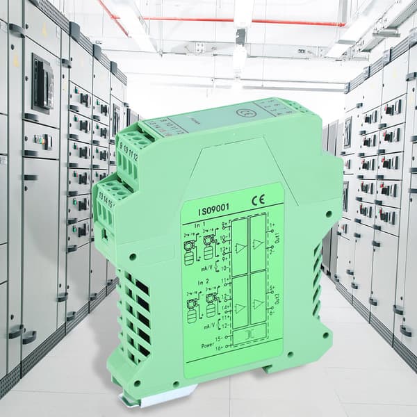 DC Signal Isolator 4~20mA Modul Signal Isolator Transmitter Conditioner 2 ind 2 ud 0~10V