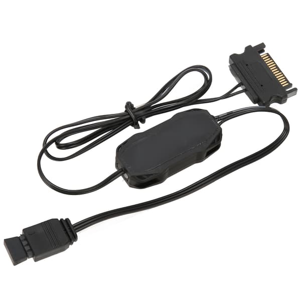 5V 3Pin ARGB Kontroller Flere Lysmoduser Manuell RGB Viftekontroller SATA Drevet Lyslist