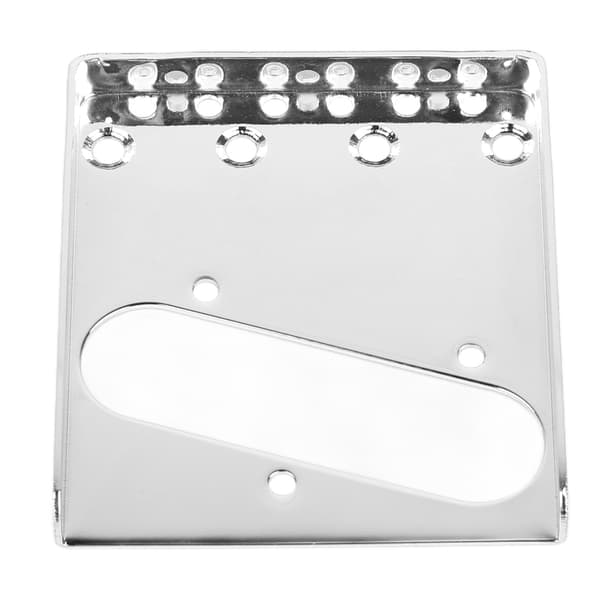 4-strängad gitarrsadelstallplatta Intonationsjustering Dekorativ elgitarrstallplatta GA393 Silver