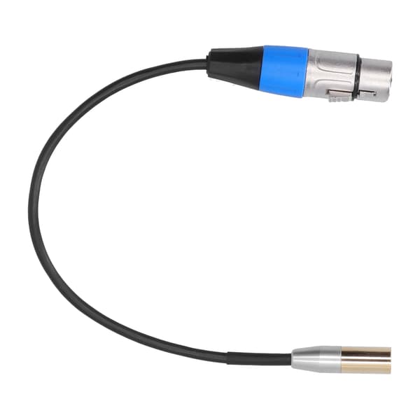 3-benet Mini Han til XLR Hun Audio Kabel Zinklegering Hus Kobberskal 30cm