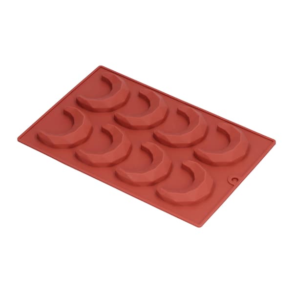 8 Huls Måneformet 3D Chokoladekageform til Hjemmebageri Køkken