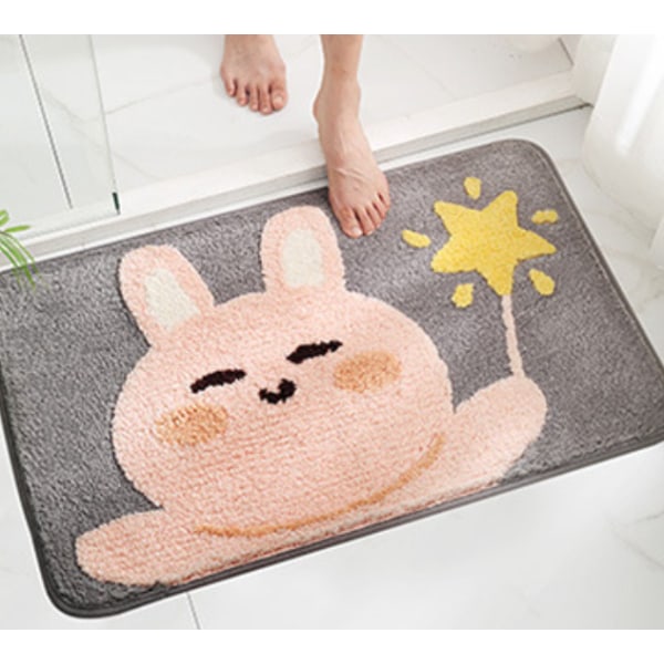 40*60 cm Cartoon Star Rabbit Badrum Halkfri golvmatta,