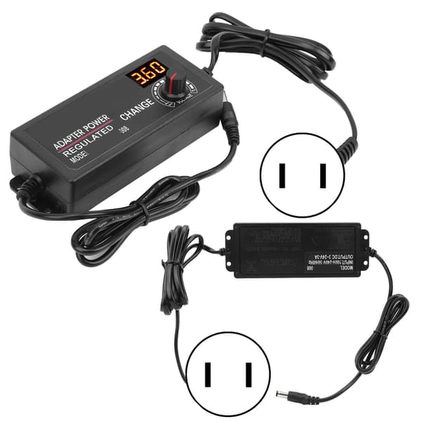 3A 3-24V 72W Justerbar DC Strømforsyningsadapter AC 110-240V US Plug
