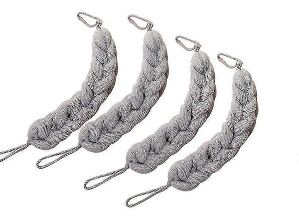 4-pack lång ryggsvamp med repahandtag för badrumsduschskrubbning