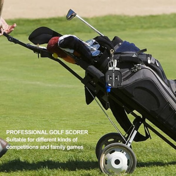 Golf Shot Counter Golf Score Counter 2 Player Shot Counter Mini Portabel Shot Counter med nyckelring 5,5x5cm Fonepro 2Pc