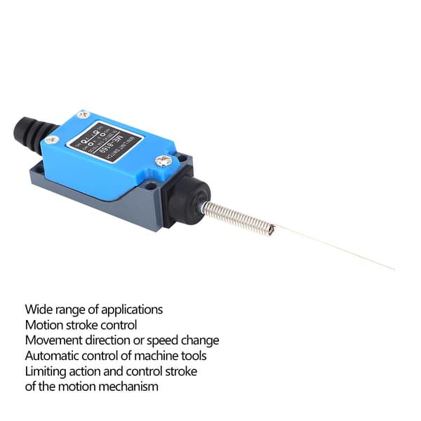 ME 8169 Mikrobryter 250V 5A Fleksibel Spolefjærarm Mini Endebryter