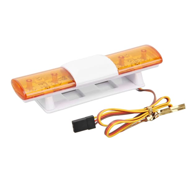 RC LED politilys 4 tilstande Simulation Advarselsblinklampe til 1/8 1/10 RC biler Gul