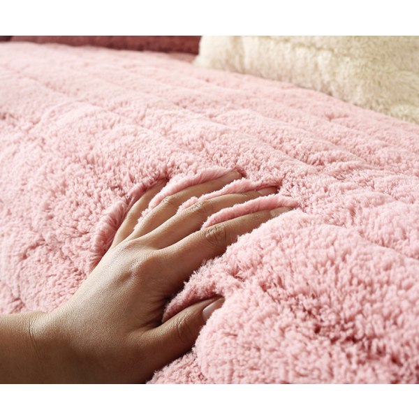 Modern enkel plysch soffkudde, universal all-inclusive varm tjock cover, tatami burspråk kudde (Rosa, 70*180)