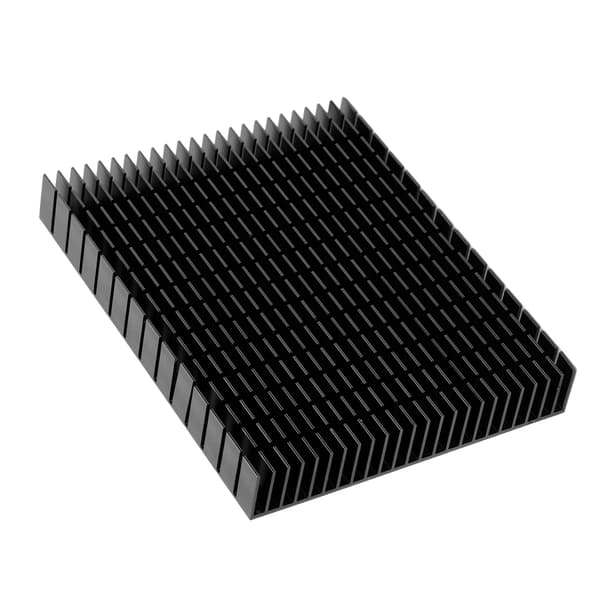 Aluminium Køleplade Køleradiator 150x120x20mm til CPU Forstærker PCB Blå