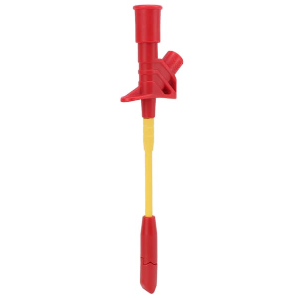 Mini Testhage Multimeter 4 mm Rustfrit Stål Grabber Probe Bilreparation J.30019 Rød