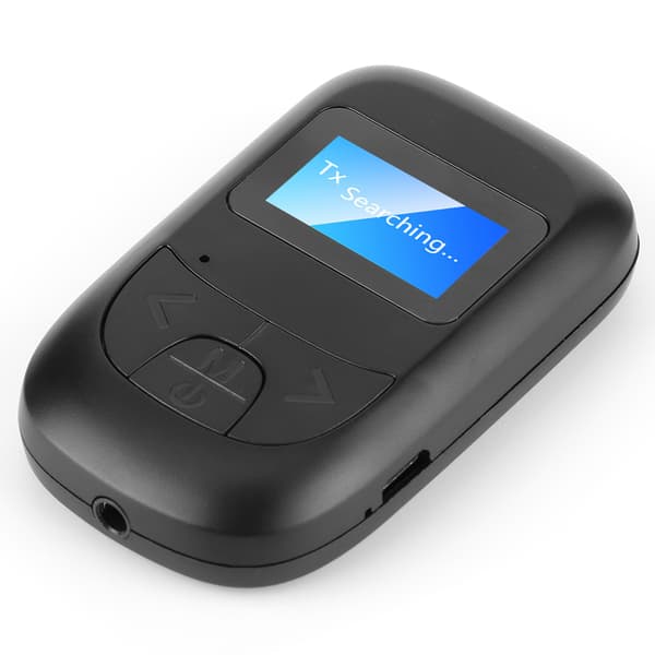 Bluetooth 5.0 Audio Adapter Trådløs Sender Mottaker for Bil PC Høyttaler 3.5mm LCD-skjerm