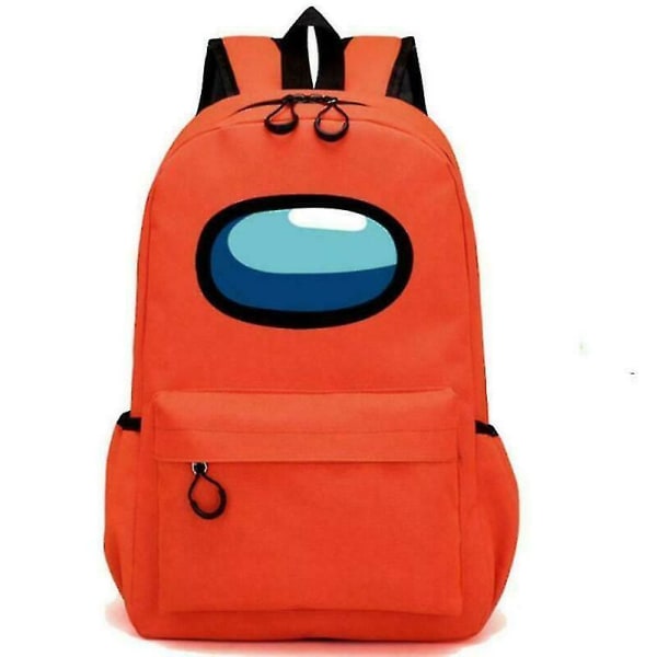 Among Us Game Shoulder Backpack With Chain Bag Reseryggsäck-Orange Orange