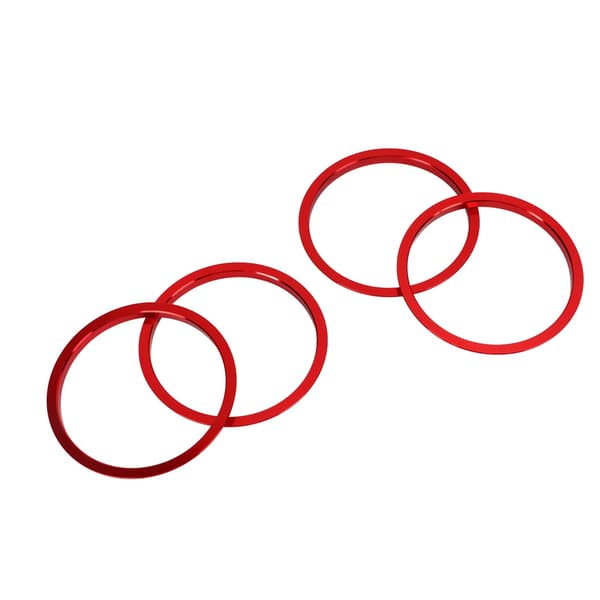 4 stk. Rød AC Luftventil Ring Aluminium Legering Erstatning for Mazda MX5 2009 2015
