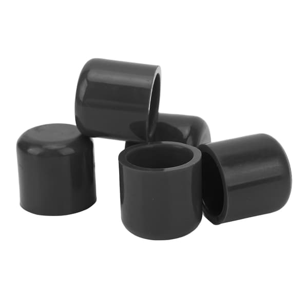 5 st Silikon Blindlock 30mm Flexibel Slitstark Universal Insug Vakuumslang Plugg Svart