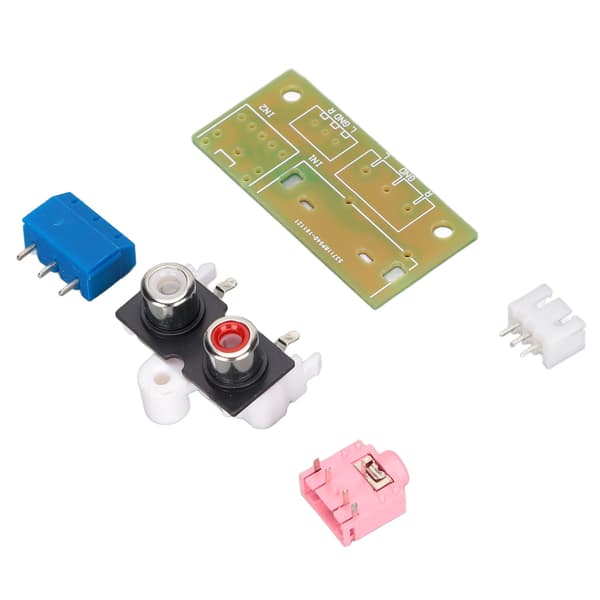 Lydindgangs- og udgangsadapterkort Ledningsplade 3,5 mm stikdåse PCB-terminalblok