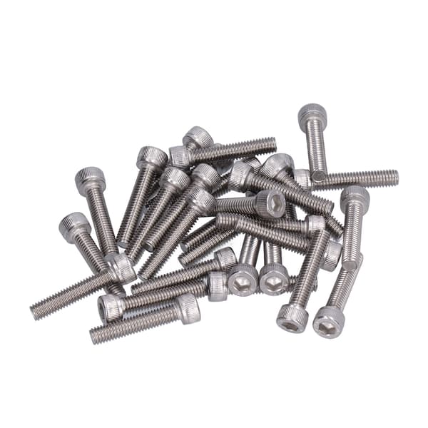 30 stk. M6 304 Rustfrit Stål A2-70 Hex Socket Cap Head Bolte DIN 912 M6x30