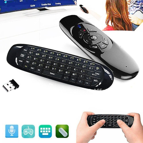 2,4g Fjernbetjening Trådløs Tastaturmus Til Android Pc Smart Tv
